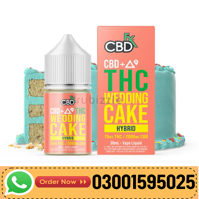 CBDFX CBD Delta-9 THC Vape Juice Wedding Cake Hybrid In Pakistan - 030